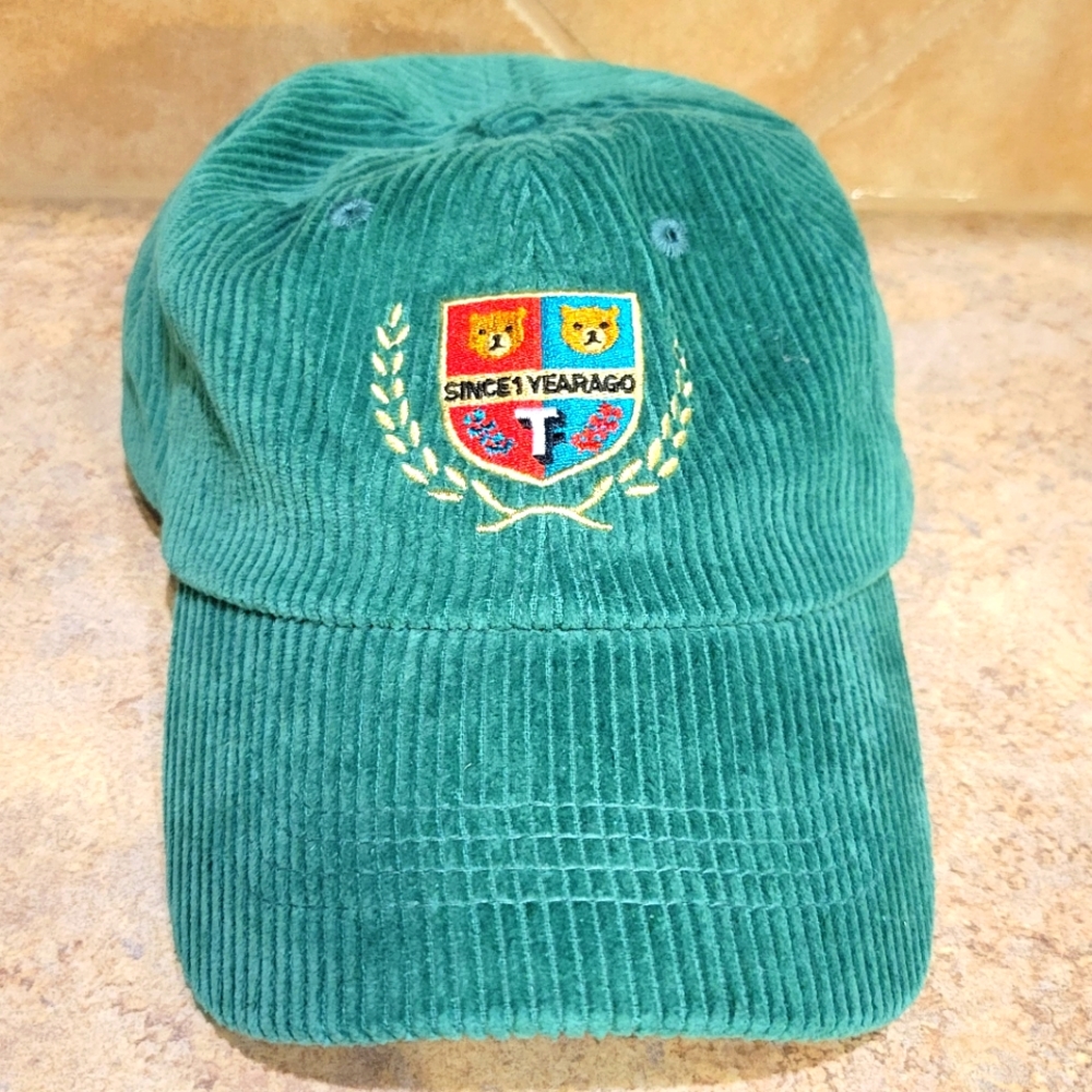 Teddy Fresh Green Since 1 Year Ago Corduroy hat